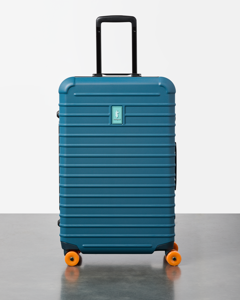 Coraza Suitcase - Medium Checked, Blue Spruce