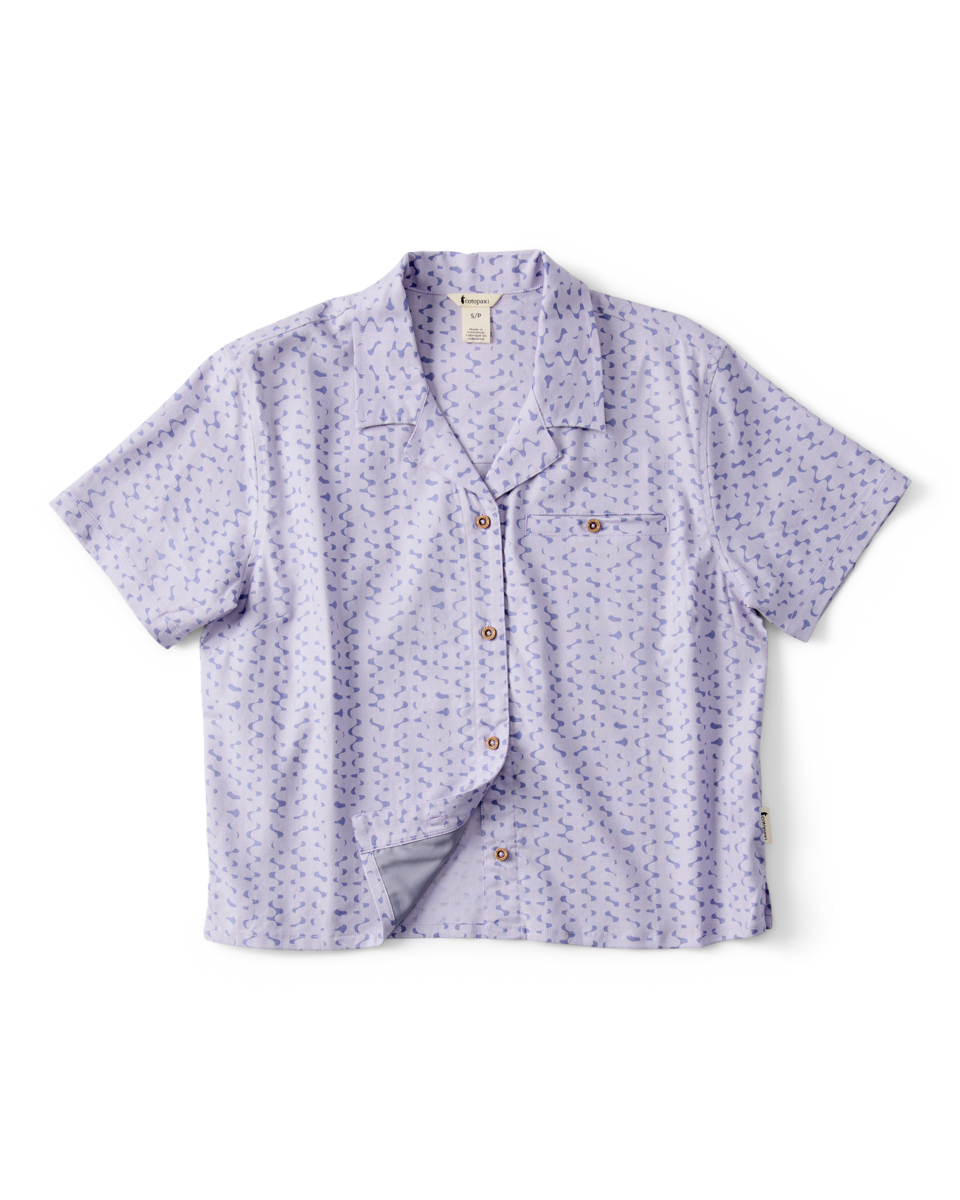 Afuera Button Up Shirt - Print - Women's, Shimmer Aster