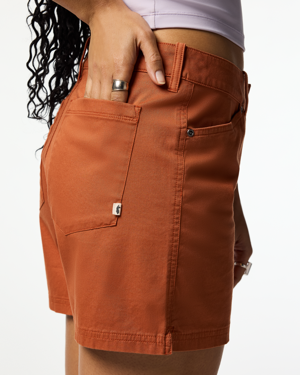 Ambato Short - Women's, Whiskey, Model Kalu