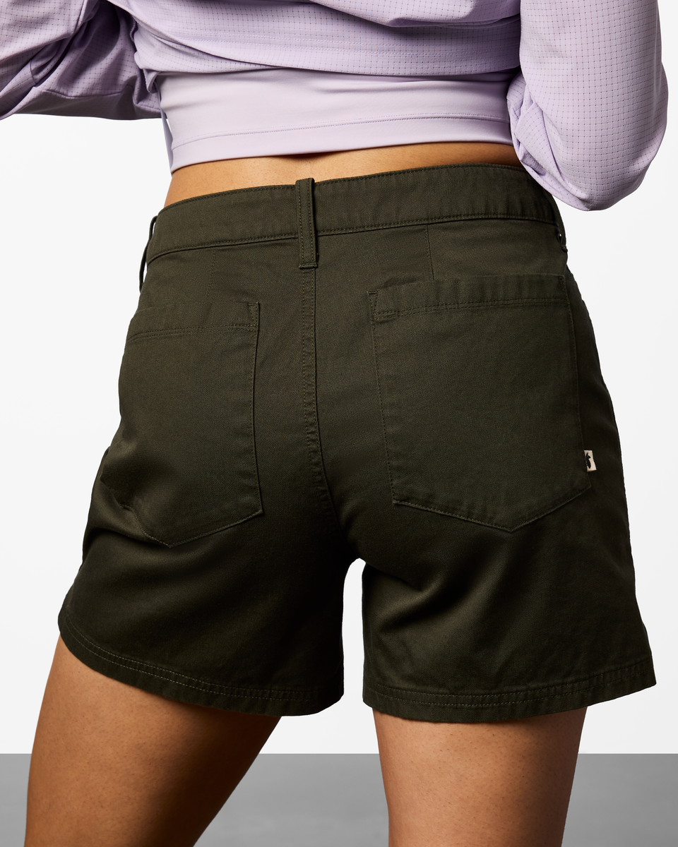 Ambato Short - Women's, Woods, Model Kalu