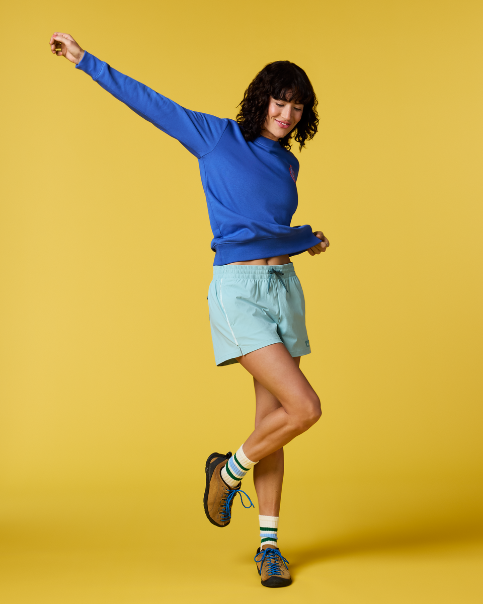 Brinco 3 Inch Short - Solid - Women's, Tide Pool, Model Lola