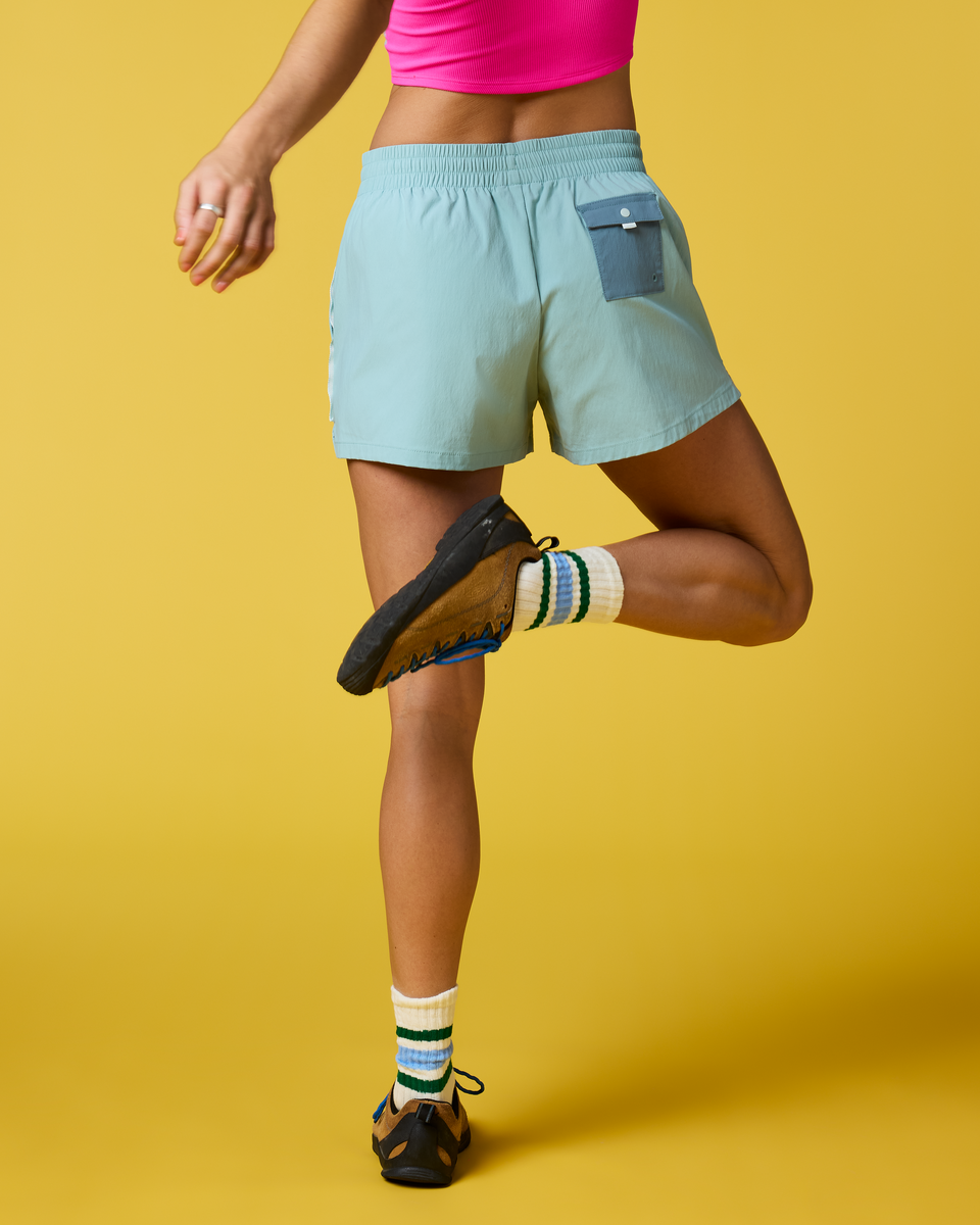 Brinco 3 Inch Short - Solid - Women's, Tide Pool, Model Lola