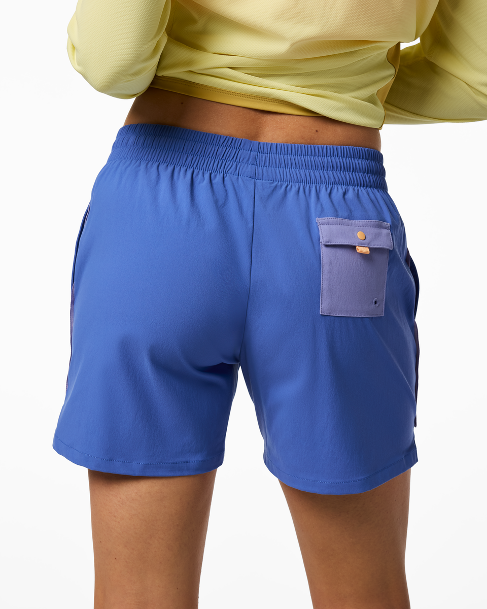 Brinco 5 Inch Short - Solid - Women's, Azure, Model Ellen