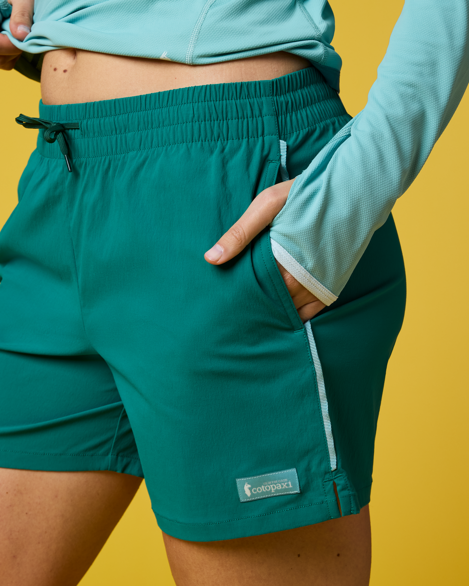 Brinco 5 Inch Short - Solid - Women's, Malachite, Model Ellen