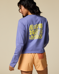 Flower Patch Long-Sleeve T-Shirt - Women's, Aster, Model Tiff