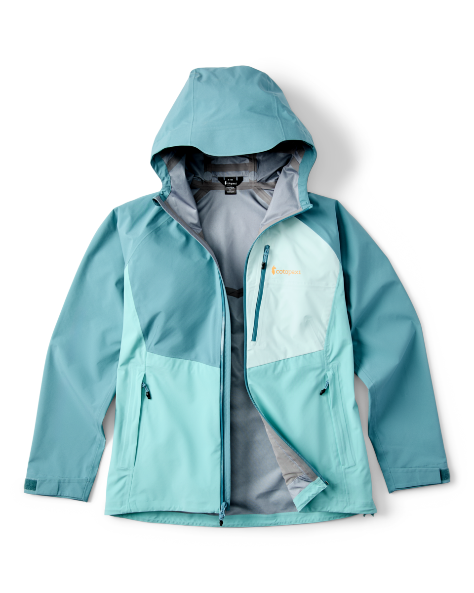 Impermeo 3L Hooded Shell Jacket - Women's, Everglade/Tide Pool