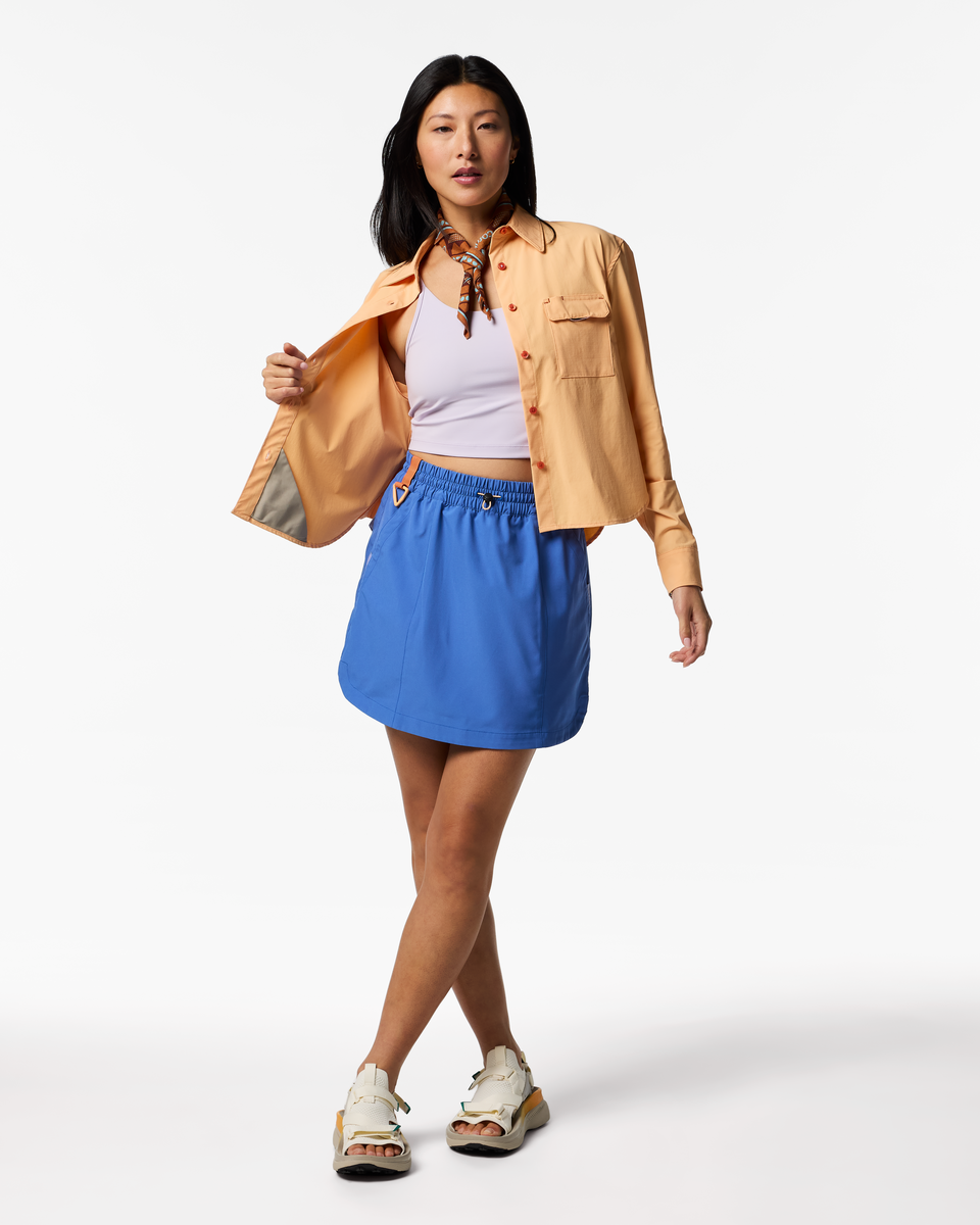 Losdos Skirt - Women's, Azure, Model Tiff