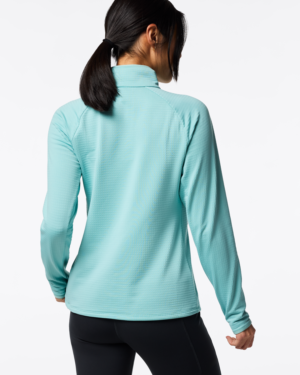 Otero Fleece Half-Zip Pullover - Women's, Tide Pool, Model Tiff