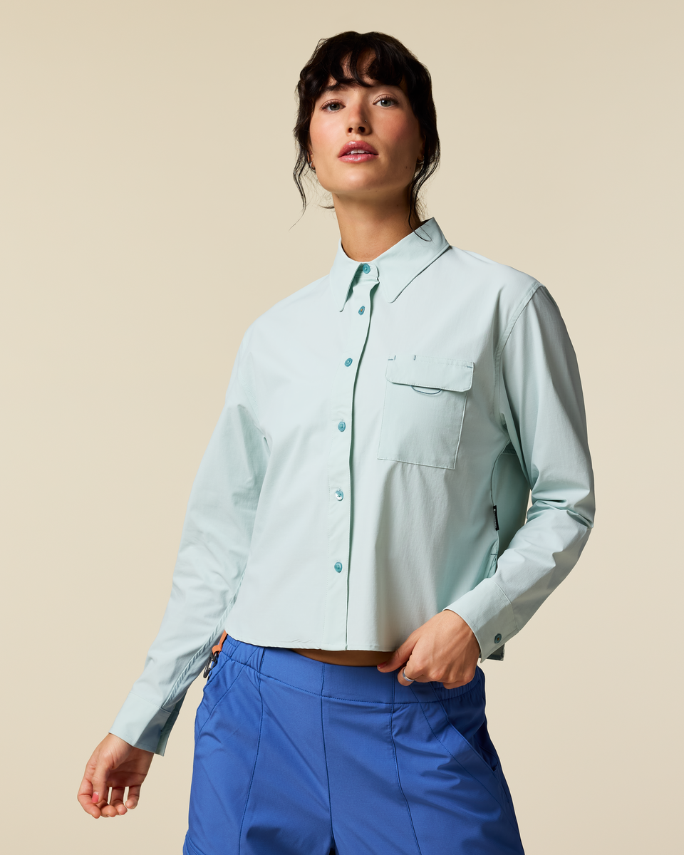 Solta Long-Sleeve Sun Shirt - Women's, Surf, Model Lola