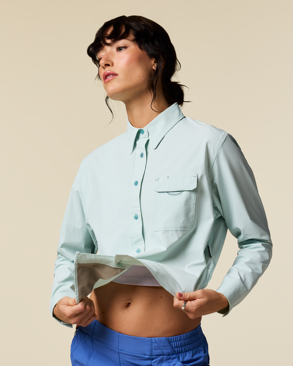 Solta Long-Sleeve Sun Shirt - Women's, Surf, Model Lola