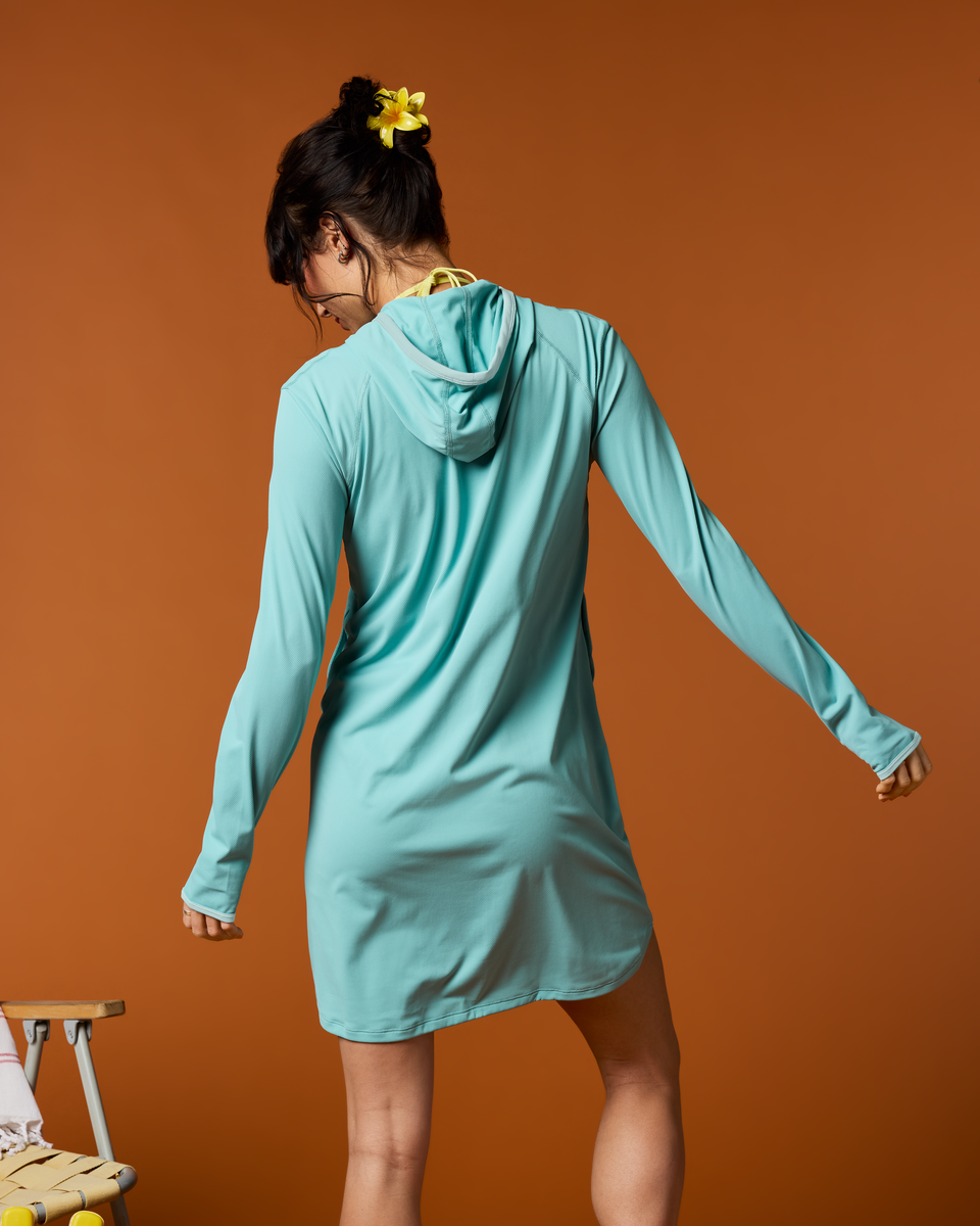 Sombra Sun Dress - Women's, Tide Pool, Model Lola