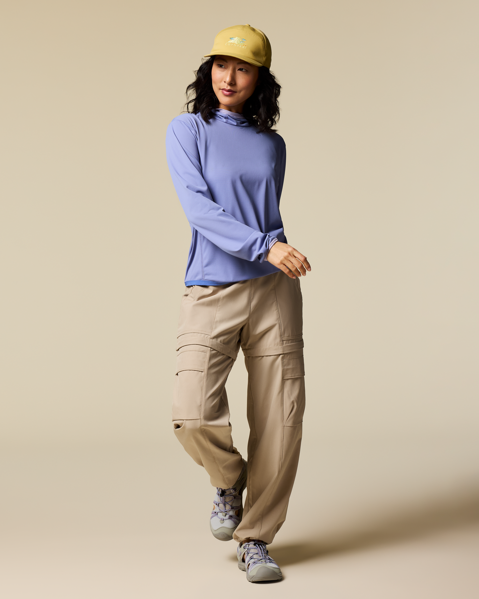 Sombra Sun Hoodie - Women's, Aster, Model Tiff