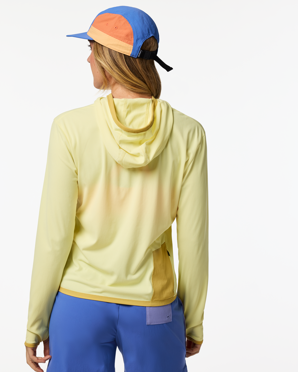 Sombra Sun Hoodie - Women's, Honeydew, Model Ellen