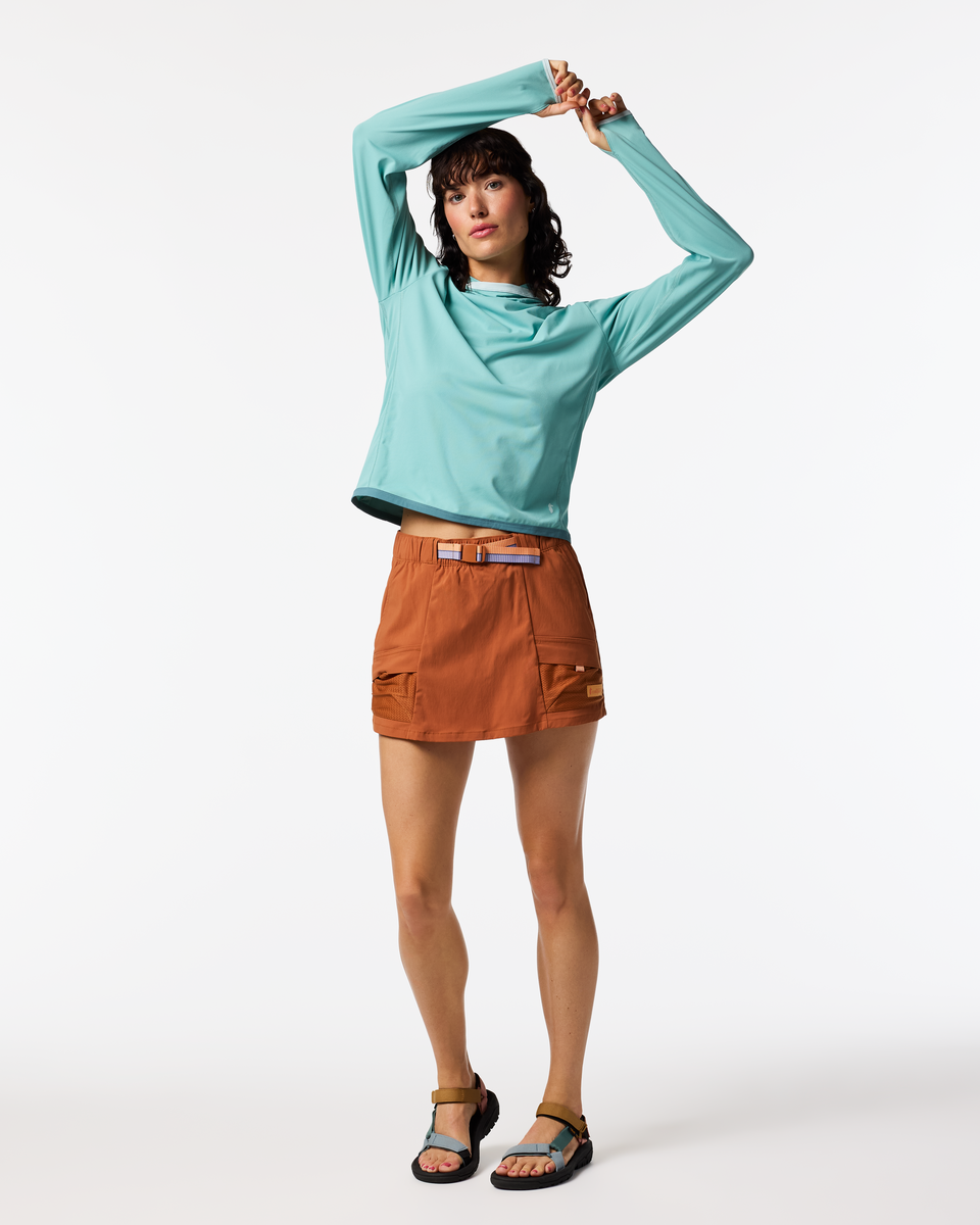 Sombra Sun Hoodie - Women's, Tide Pool, Model Lola