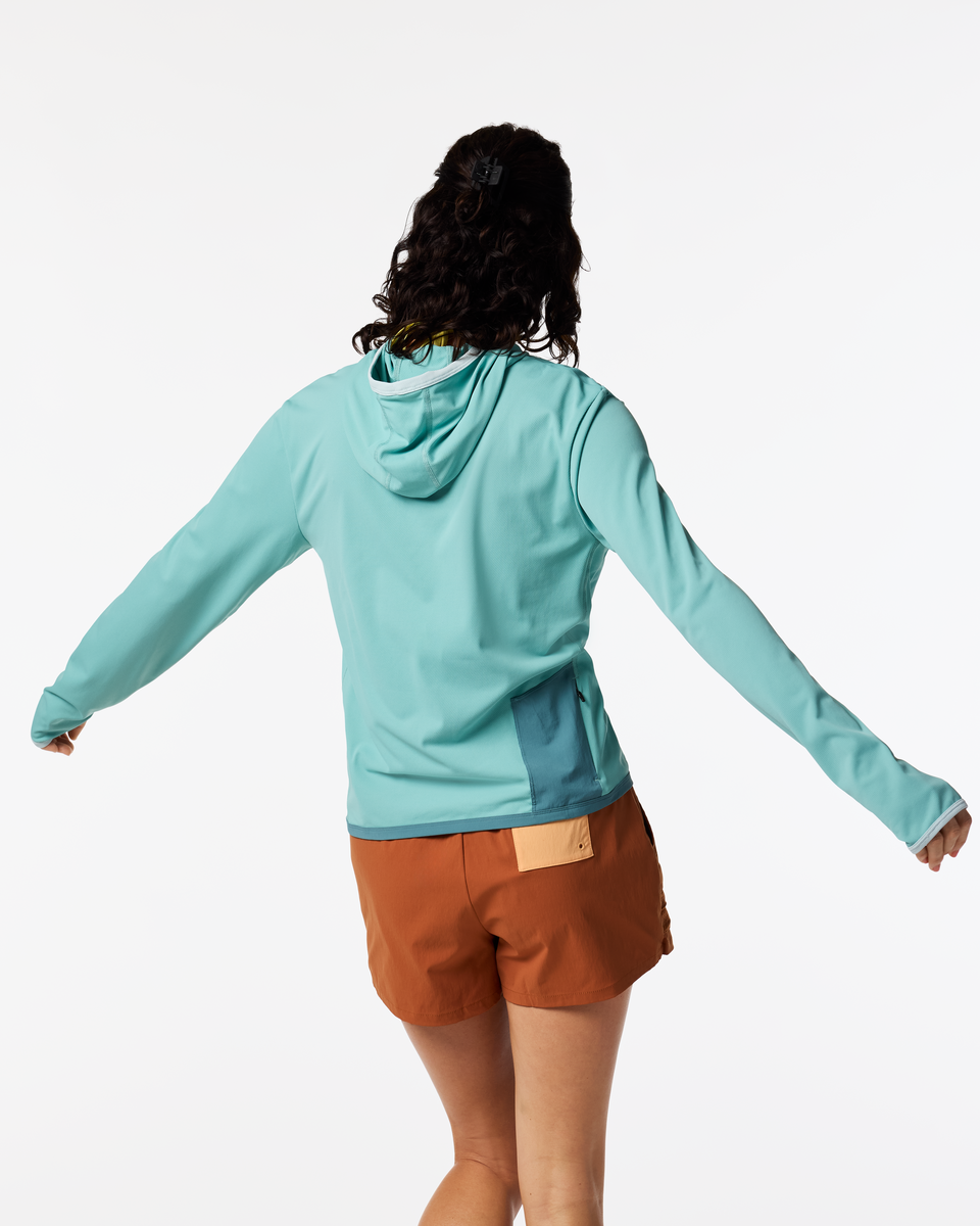 Sombra Sun Hoodie - Women's, Tide Pool, Model Lola
