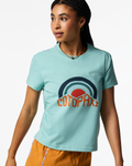 Sunset Embers T-Shirt - Women's, Tide Pool, Model Kalu