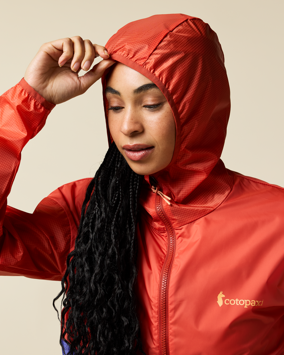 Teca Half-Zip Windbreaker - Women's, Smell the Begonias, Model Kalu