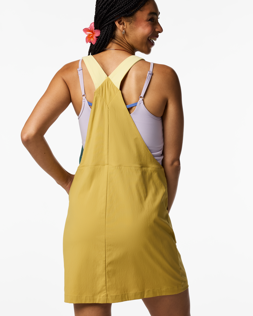 Tolima Overall Dress - Women's, Husk, Model Kalu